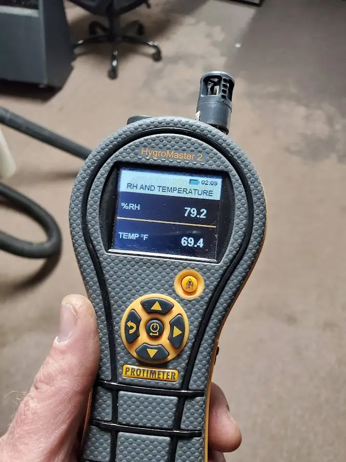 Moisture meter humidity assessment for Fire & Smoke Damage Restoration in Poquoson